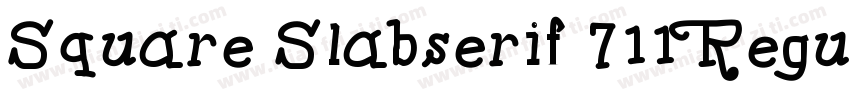Square Slabserif 711 Regular字体转换